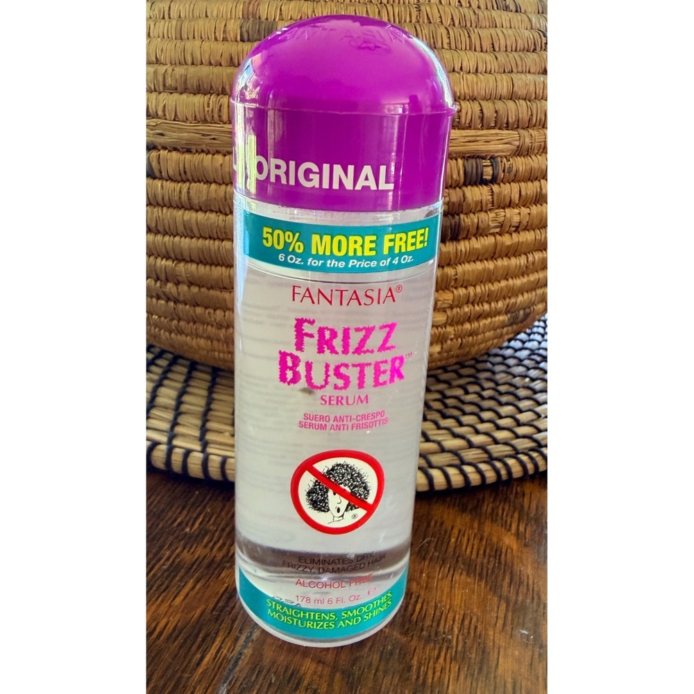Fantasia Frizz Buster Serum 6oz Clear Original Alcohol Free Serum
